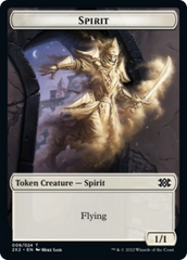 Wrenn and Six Emblem // Spirit (008) Double-Sided Token [Double Masters 2022 Tokens] | L.A. Mood Comics and Games