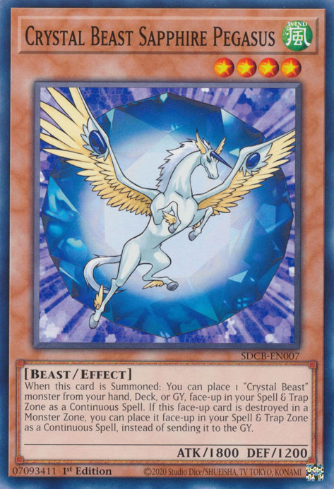 Crystal Beast Sapphire Pegasus [SDCB-EN007] Common | L.A. Mood Comics and Games