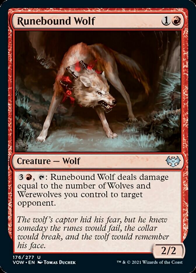 Runebound Wolf [Innistrad: Crimson Vow] | L.A. Mood Comics and Games