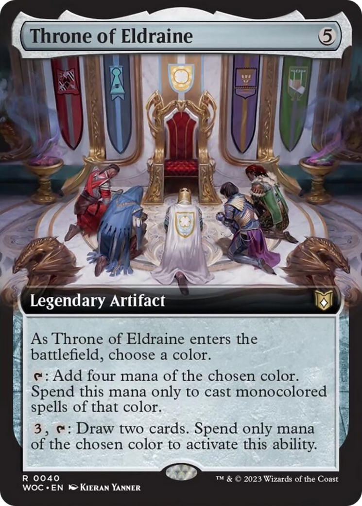 Throne of Eldraine (Extended Art) [Wilds of Eldraine Commander] | L.A. Mood Comics and Games