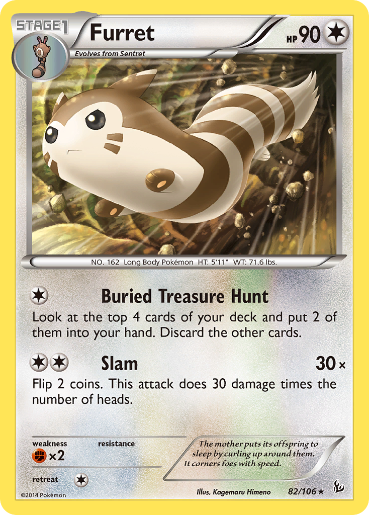 Furret (82/106) [XY: Flashfire] | L.A. Mood Comics and Games