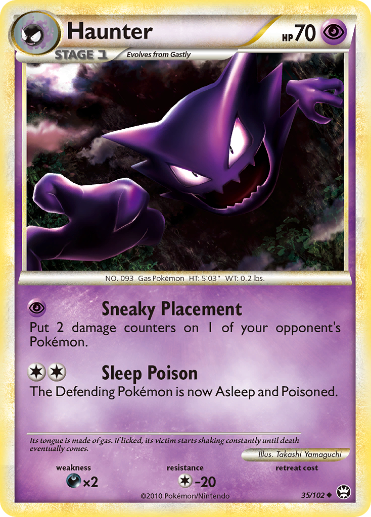 Haunter (35/102) [HeartGold & SoulSilver: Triumphant] | L.A. Mood Comics and Games