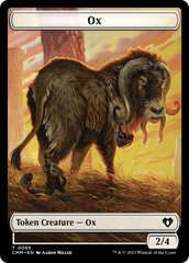 Phyrexian Golem // Ox Double-Sided Token [Commander Masters Tokens] | L.A. Mood Comics and Games