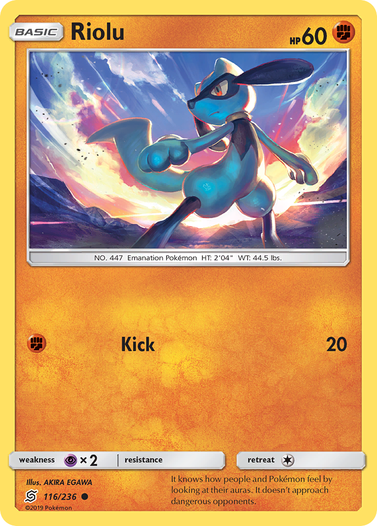 Riolu (116/236) [Sun & Moon: Unified Minds] | L.A. Mood Comics and Games