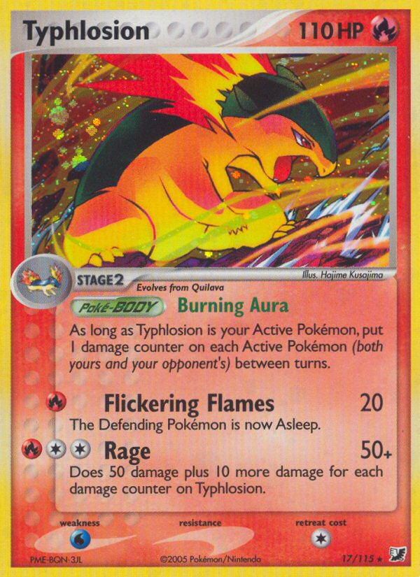 Typhlosion (17/115) [EX: Unseen Forces] | L.A. Mood Comics and Games