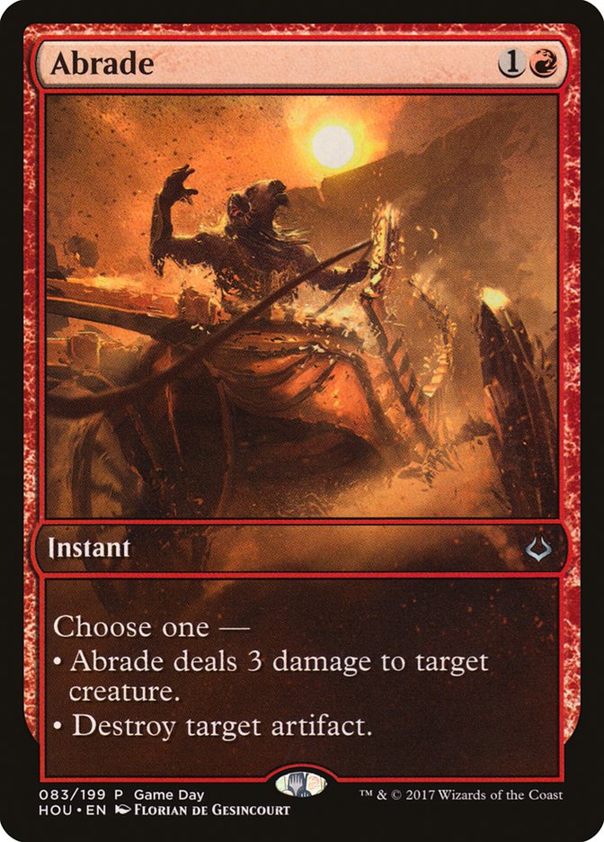 Abrade (Game Day) [Hour of Devastation Promos] | L.A. Mood Comics and Games