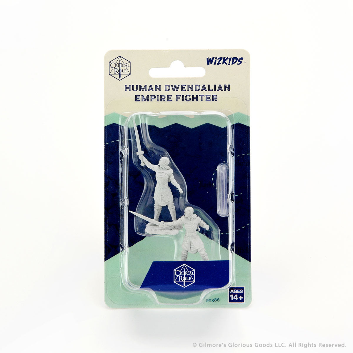 ritical Role Unpainted Miniatures Wave 1: Human Dwendalian Empire Fighter Female | L.A. Mood Comics and Games