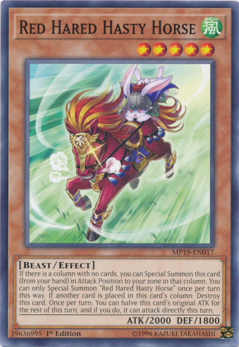Red Hared Hasty Horse [MP19-EN017] Common | L.A. Mood Comics and Games