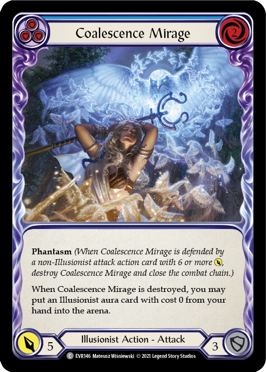 Coalescence Mirage (Blue) [EVR146] (Everfest)  1st Edition Rainbow Foil | L.A. Mood Comics and Games