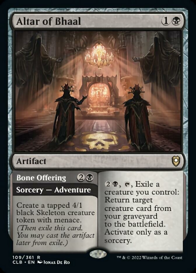 Altar of Bhaal // Bone Offering [Commander Legends: Battle for Baldur's Gate] | L.A. Mood Comics and Games