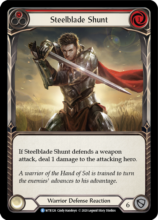 Steelblade Shunt (Red) [U-WTR126] (Welcome to Rathe Unlimited)  Unlimited Rainbow Foil | L.A. Mood Comics and Games