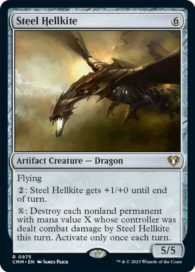 Steel Hellkite [Commander Masters] | L.A. Mood Comics and Games