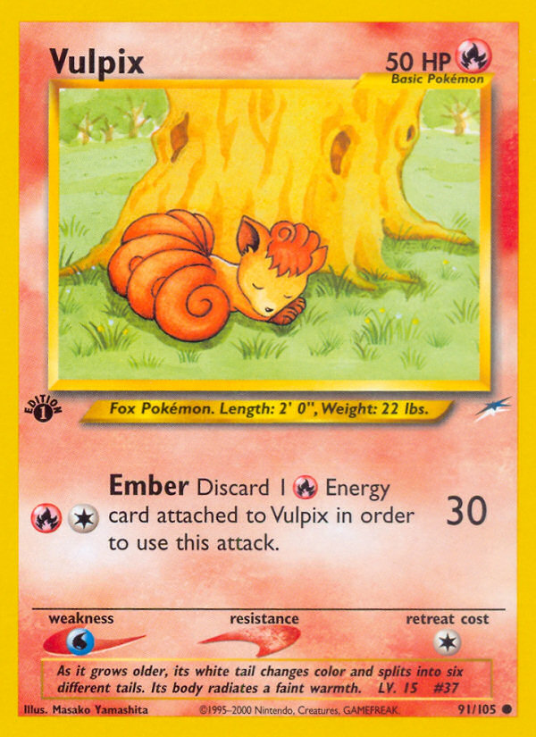 Vulpix (91/105) [Neo Destiny 1st Edition] | L.A. Mood Comics and Games