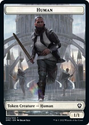 Human // Snake Double-Sided Token [Dominaria United Commander Tokens] | L.A. Mood Comics and Games