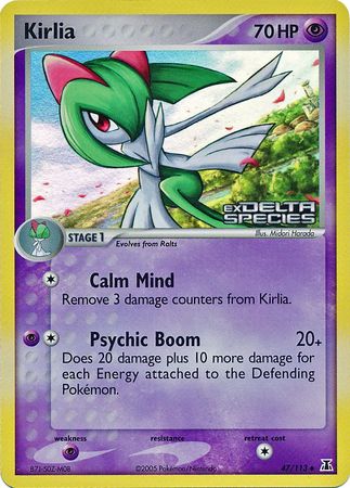 Kirlia (47/113) (Stamped) [EX: Delta Species] | L.A. Mood Comics and Games