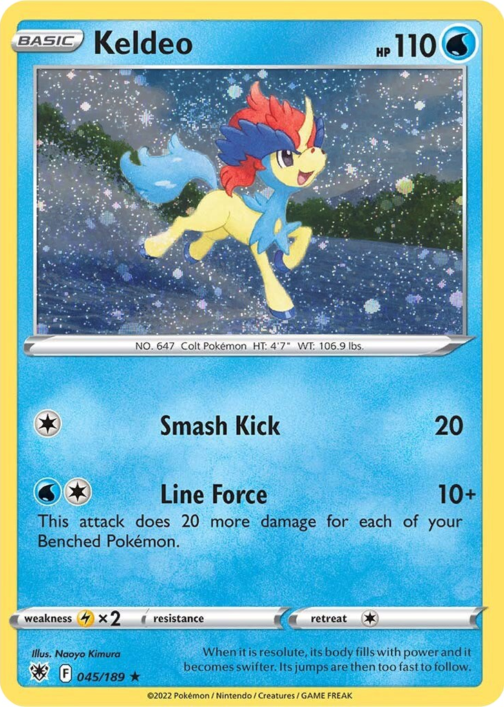 Keldeo (045/189) (Cosmos Holo) [Sword & Shield: Astral Radiance] | L.A. Mood Comics and Games