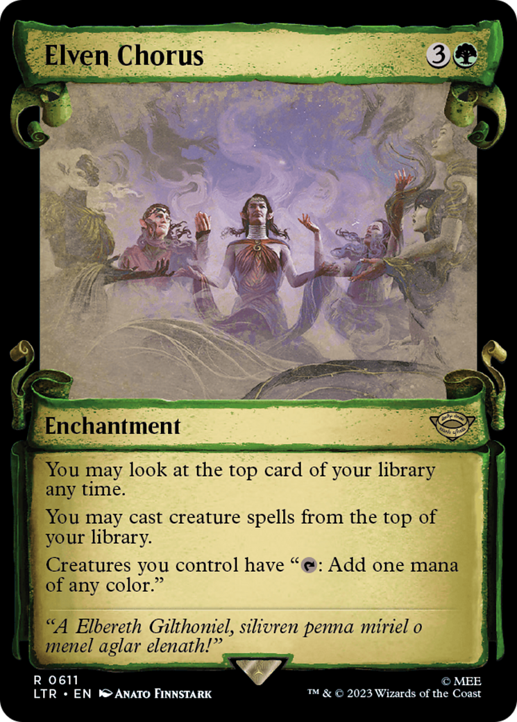 Elven Chorus [The Lord of the Rings: Tales of Middle-Earth Showcase Scrolls] | L.A. Mood Comics and Games