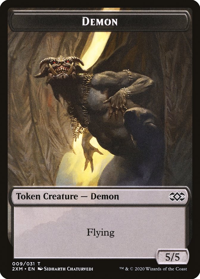 Demon Token [Double Masters Tokens] | L.A. Mood Comics and Games