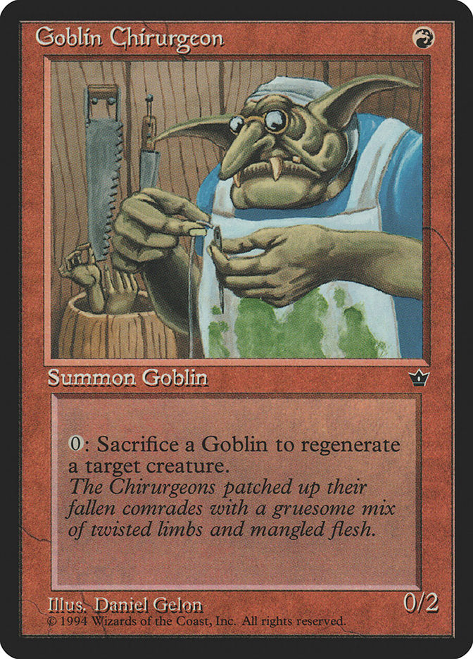Goblin Chirurgeon (Daniel Gelon) [Fallen Empires] | L.A. Mood Comics and Games