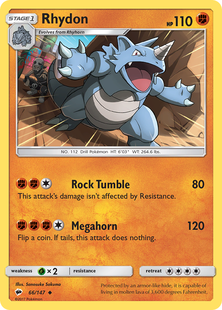 Rhydon (66/147) [Sun & Moon: Burning Shadows] | L.A. Mood Comics and Games