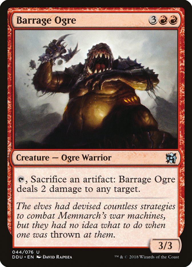 Barrage Ogre [Duel Decks: Elves vs. Inventors] | L.A. Mood Comics and Games
