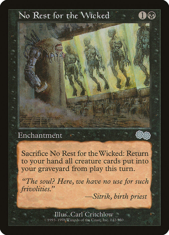 No Rest for the Wicked [Urza's Saga] | L.A. Mood Comics and Games
