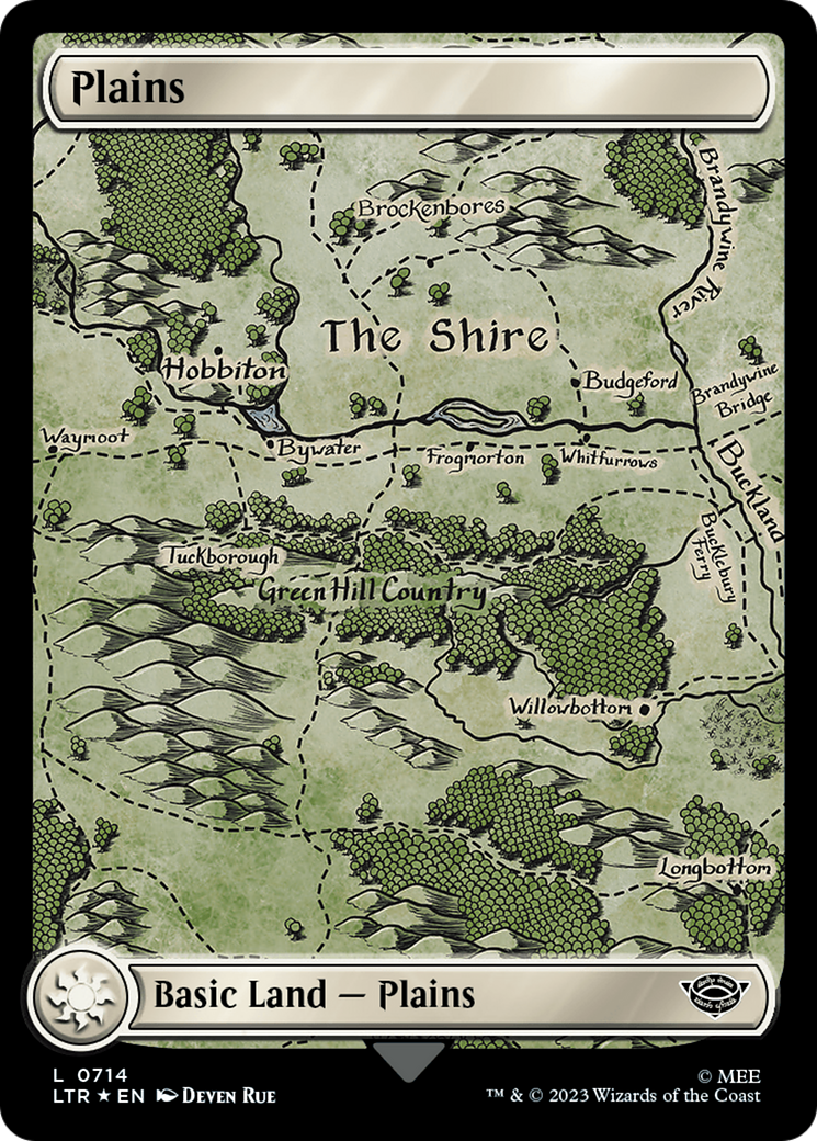 Plains (0714) (Surge Foil) [The Lord of the Rings: Tales of Middle-Earth] | L.A. Mood Comics and Games