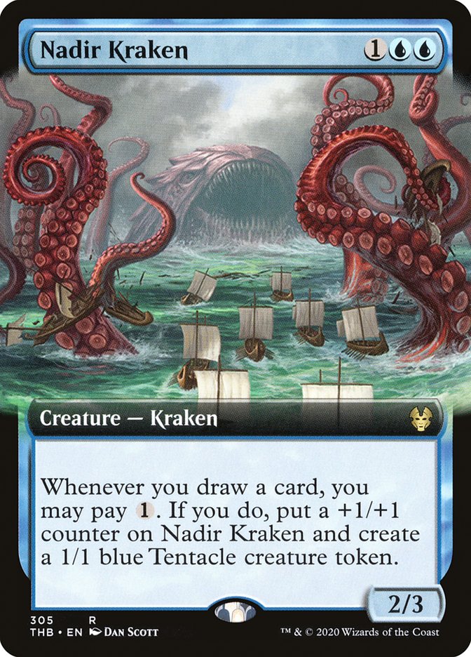 Nadir Kraken (Extended Art) [Theros Beyond Death] | L.A. Mood Comics and Games