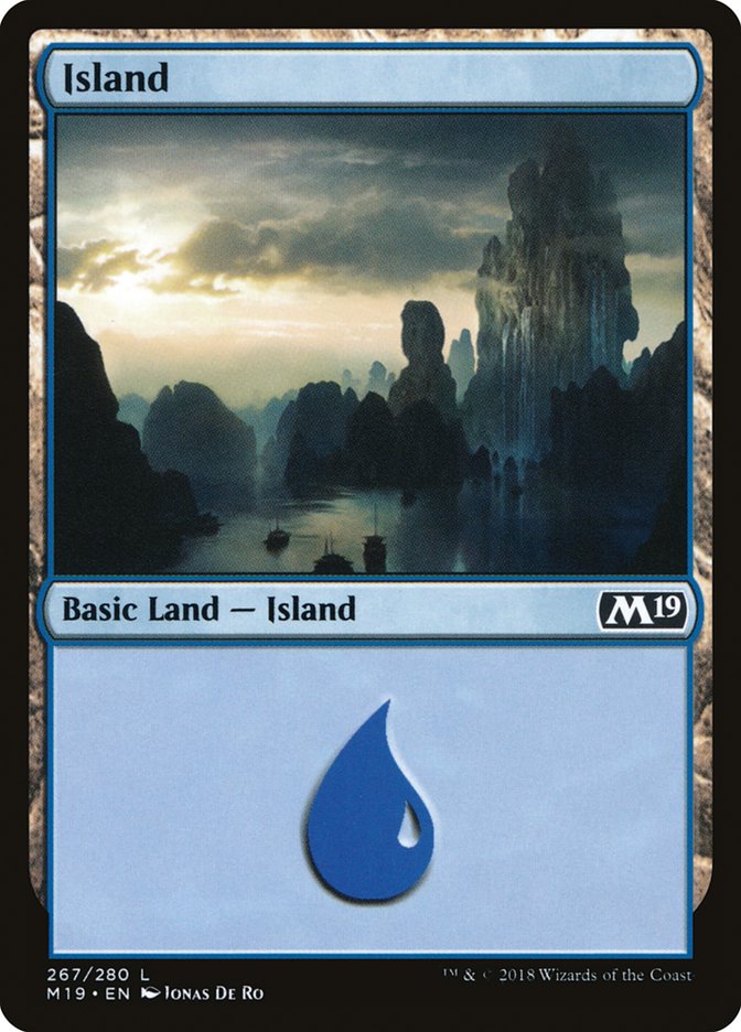Island (267) [Core Set 2019] | L.A. Mood Comics and Games