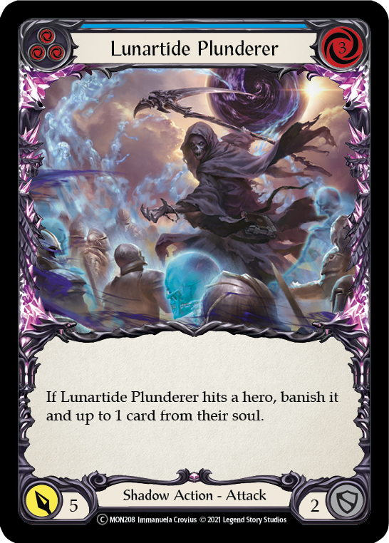 Lunartide Plunderer (Blue) [U-MON208-RF] (Monarch Unlimited)  Unlimited Rainbow Foil | L.A. Mood Comics and Games