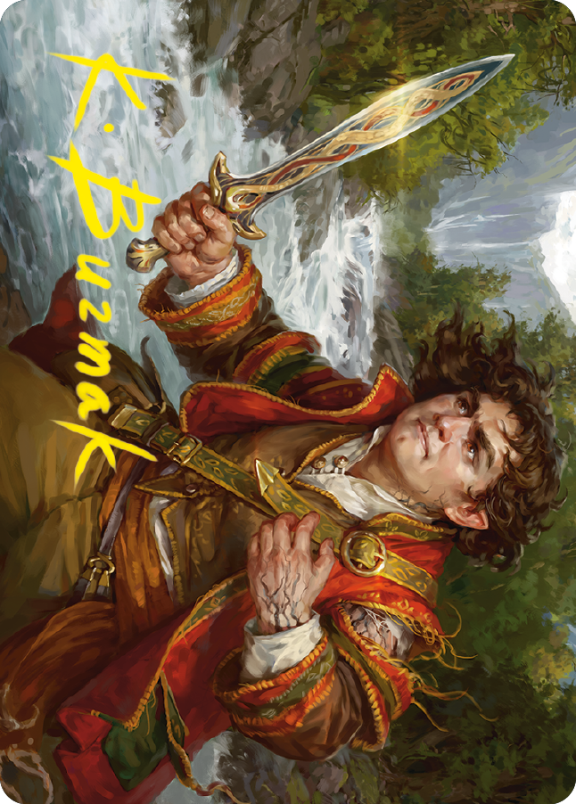 Frodo Baggins Art Card (16/81) (Gold-Stamped Signature) [The Lord of the Rings: Tales of Middle-earth Art Series] | L.A. Mood Comics and Games