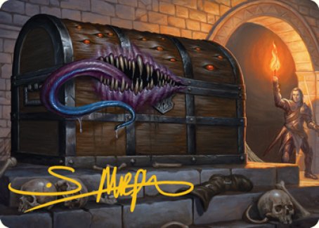 Mimic Art Card (Gold-Stamped Signature) [Dungeons & Dragons: Adventures in the Forgotten Realms Art Series] | L.A. Mood Comics and Games