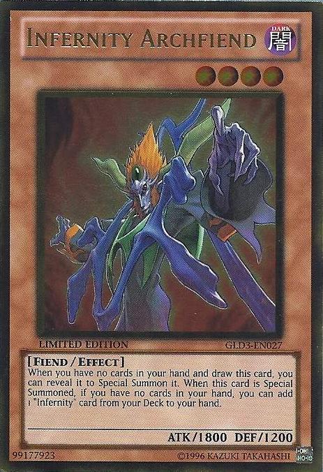 Infernity Archfiend [GLD3-EN027] Gold Rare | L.A. Mood Comics and Games