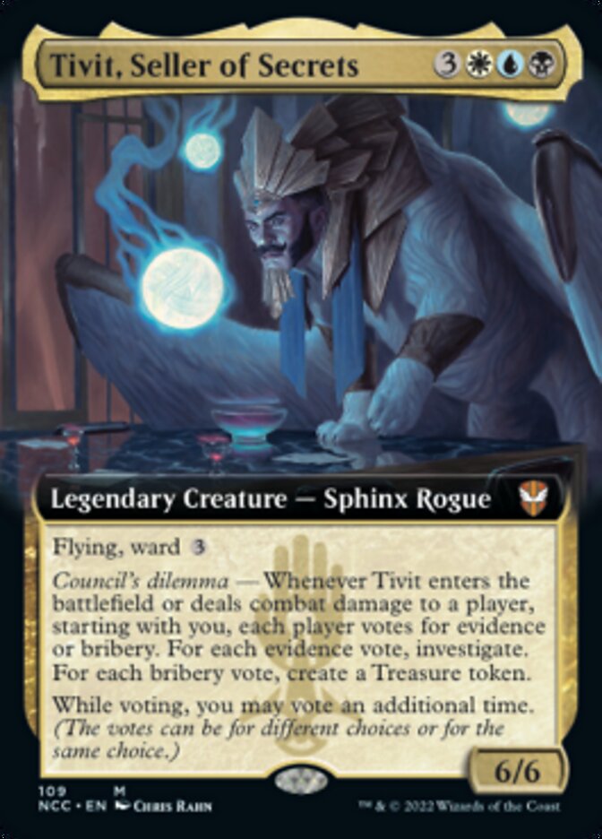 Tivit, Seller of Secrets (Extended Art) [Streets of New Capenna Commander] | L.A. Mood Comics and Games