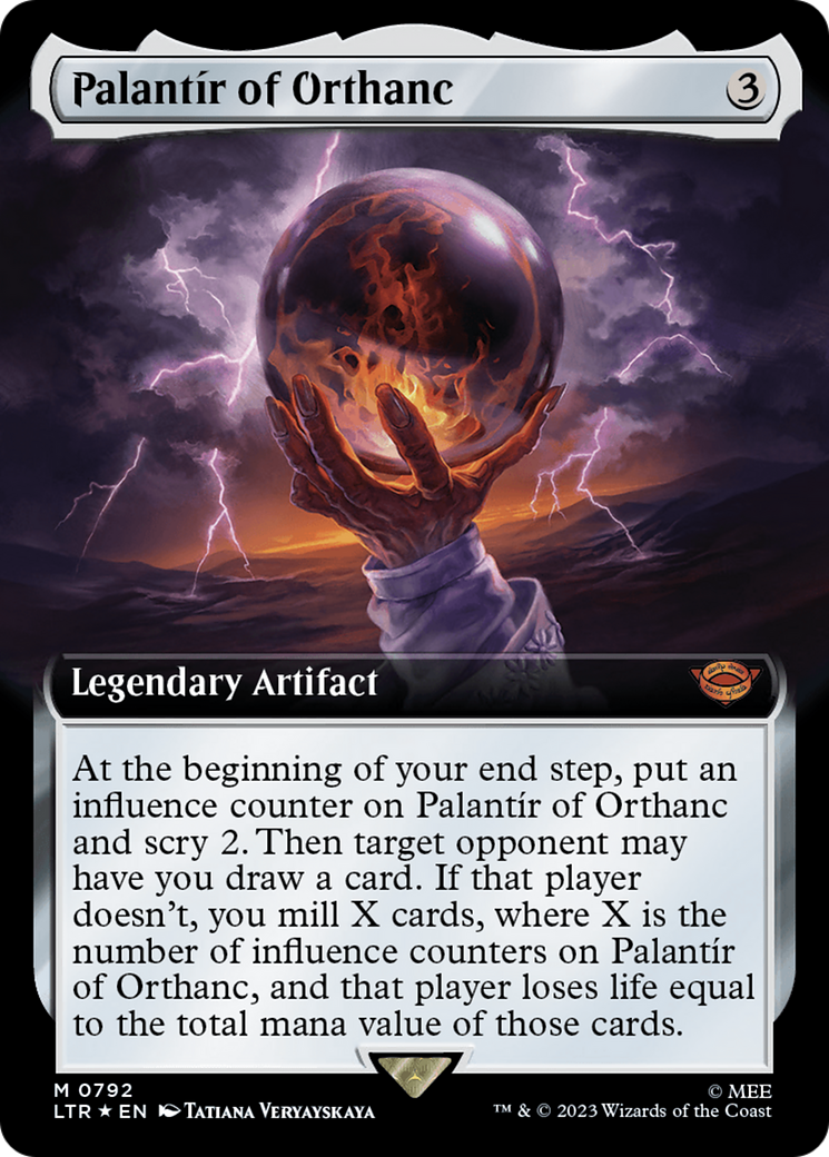 Palantir of Orthanc (Extended Art) (Surge Foil) [The Lord of the Rings: Tales of Middle-Earth] | L.A. Mood Comics and Games