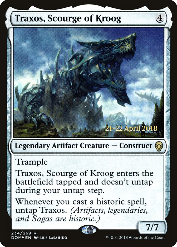 Traxos, Scourge of Kroog [Dominaria Prerelease Promos] | L.A. Mood Comics and Games