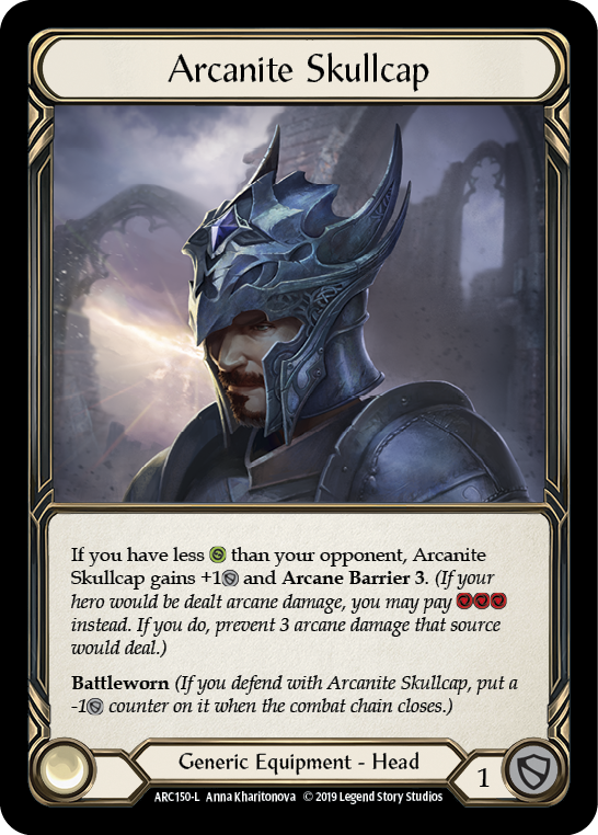 Arcanite Skullcap [ARC150-L] (Arcane Rising)  1st Edition Cold Foil | L.A. Mood Comics and Games