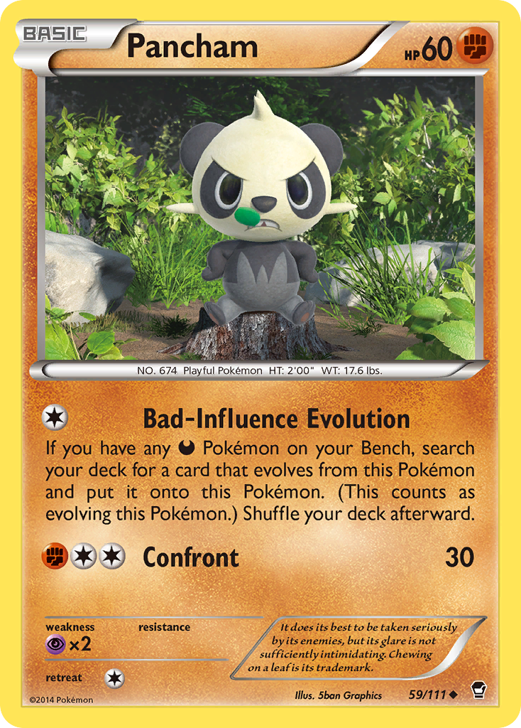 Pancham (59/111) [XY: Furious Fists] | L.A. Mood Comics and Games