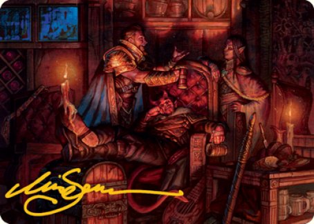 Long Rest Art Card (Gold-Stamped Signature) [Dungeons & Dragons: Adventures in the Forgotten Realms Art Series] | L.A. Mood Comics and Games