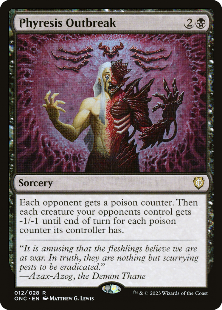 Phyresis Outbreak [Phyrexia: All Will Be One Commander] | L.A. Mood Comics and Games