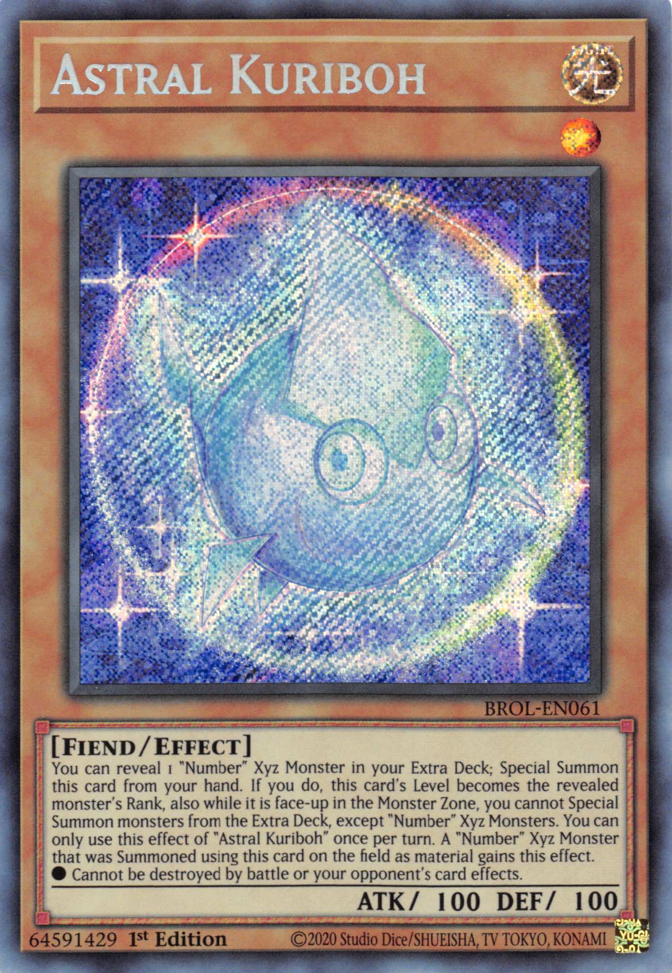 Astral Kuriboh [BROL-EN061] Secret Rare | L.A. Mood Comics and Games