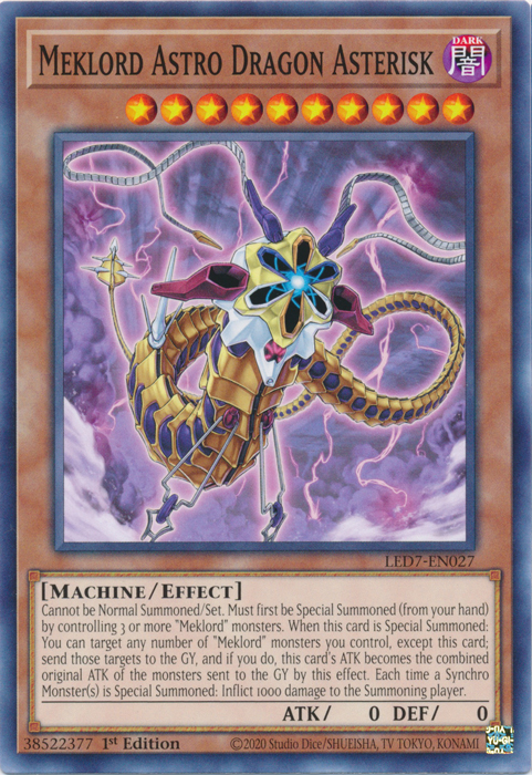 Meklord Astro Dragon Asterisk [LED7-EN027] Common | L.A. Mood Comics and Games