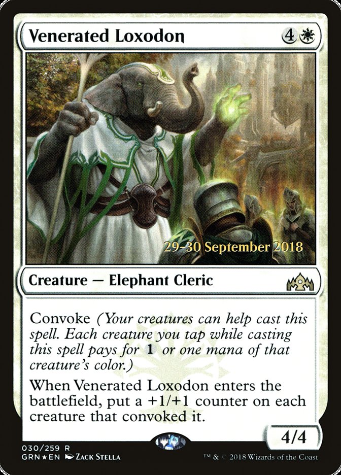 Venerated Loxodon [Guilds of Ravnica Prerelease Promos] | L.A. Mood Comics and Games
