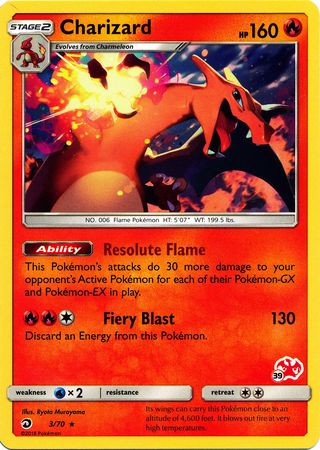 Charizard (3/70) (Charizard Stamp #39) [Battle Academy 2020] | L.A. Mood Comics and Games