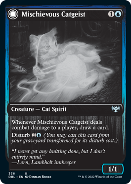 Mischievous Catgeist // Catlike Curiosity [Innistrad: Double Feature] | L.A. Mood Comics and Games