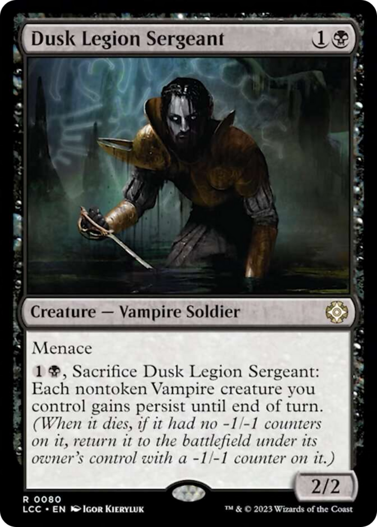 Dusk Legion Sergeant [The Lost Caverns of Ixalan Commander] | L.A. Mood Comics and Games