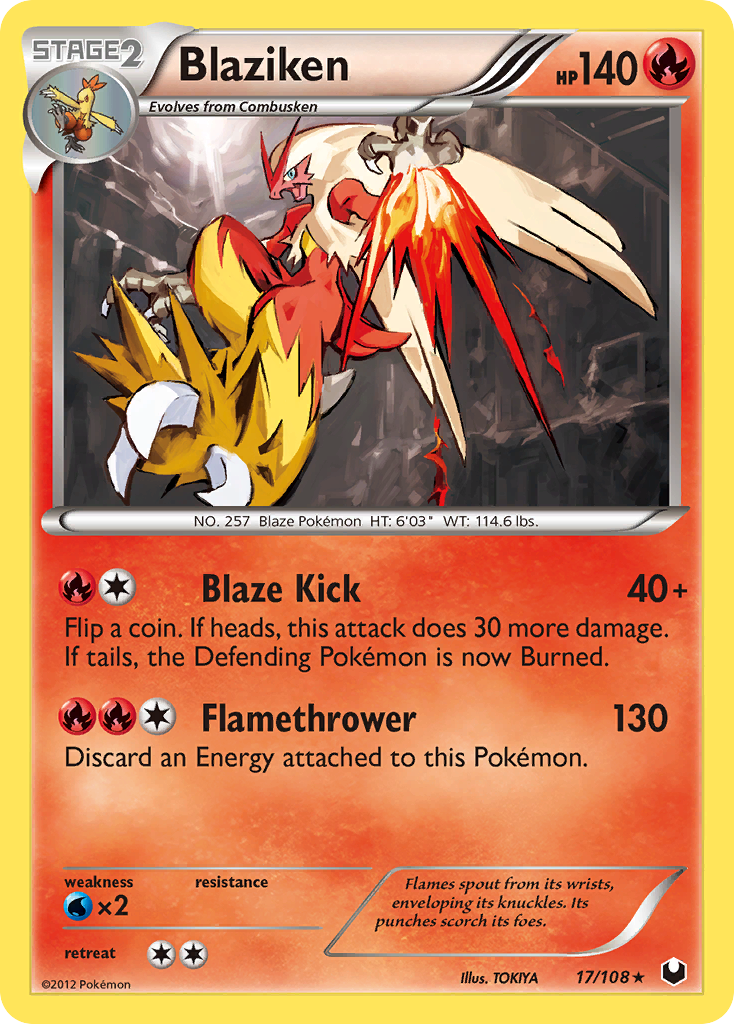 Blaziken (17/108) [Black & White: Dark Explorers] | L.A. Mood Comics and Games