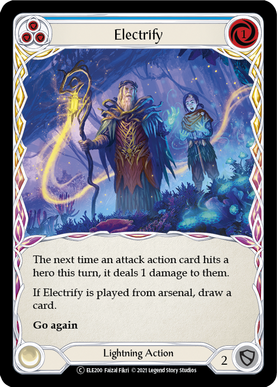 Electrify (Blue) [U-ELE200] (Tales of Aria Unlimited)  Unlimited Rainbow Foil | L.A. Mood Comics and Games