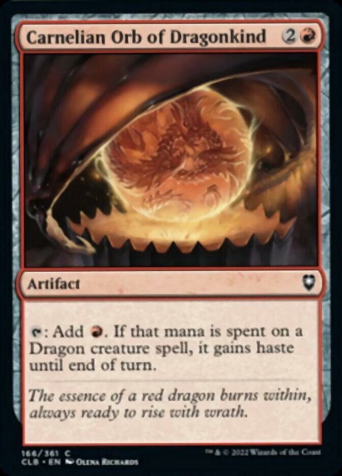 Carnelian Orb of Dragonkind [Commander Legends: Battle for Baldur's Gate] | L.A. Mood Comics and Games