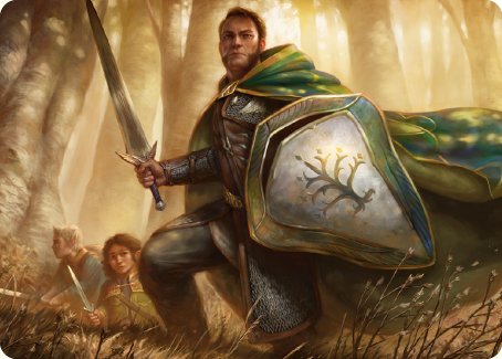Boromir, Warden of the Tower Art Card [The Lord of the Rings: Tales of Middle-earth Art Series] | L.A. Mood Comics and Games